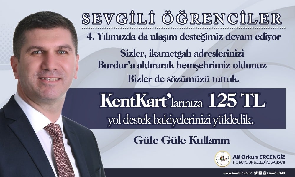 Başkan Ercengiz’den öğrencilere ulaşım desteği 