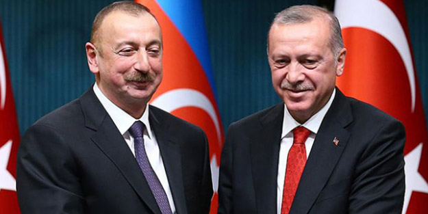 Başkan Erdoğan Aliyev'i kutladı!