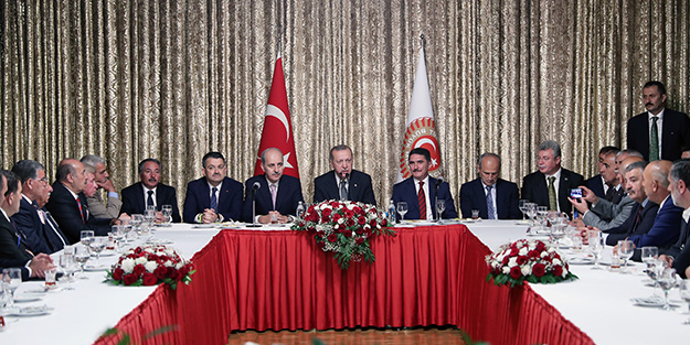 Erdoğan ASTOP üyeleriyle buluştu