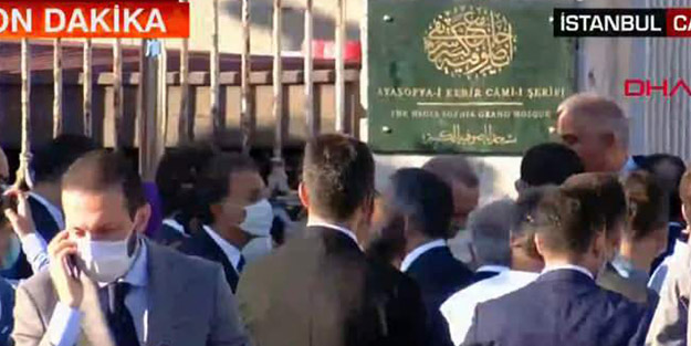 Başkan Erdoğan Ayasofya Camii'nde!