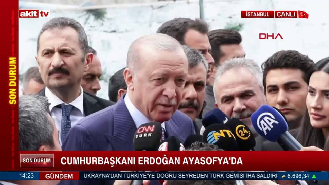 Başkan Erdoğan Ayasofya'da