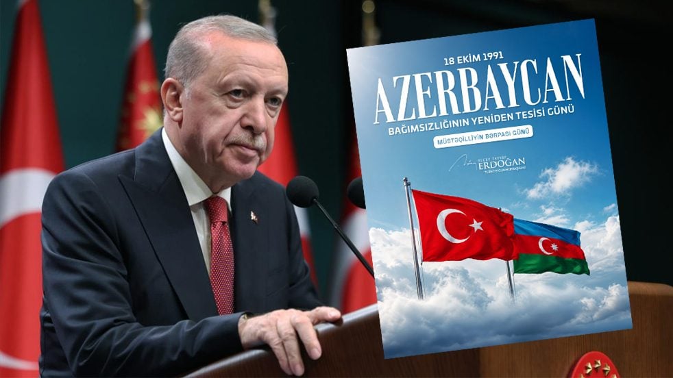 Başkan Erdoğan, Azerbaycan'ın Bağımsızlık Günü'nü kutladı
