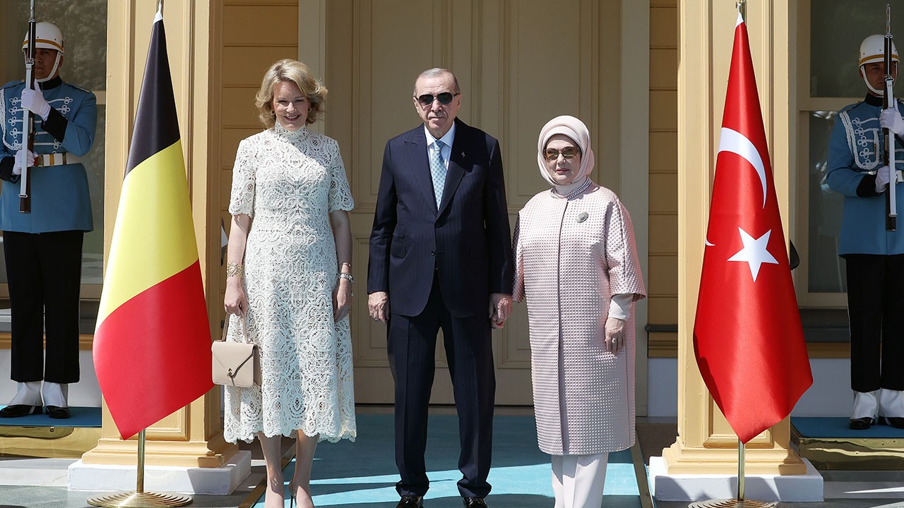 Başkan Erdoğan Belçika Kraliçesi Mathilde’yi kabul etti