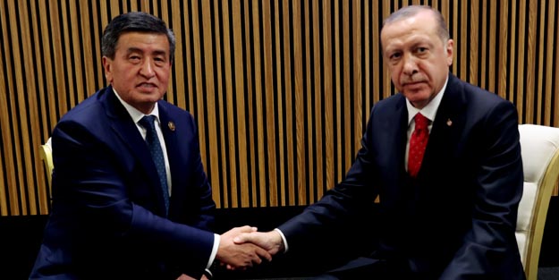 Başkan Erdoğan Ceenbekov ile görüştü