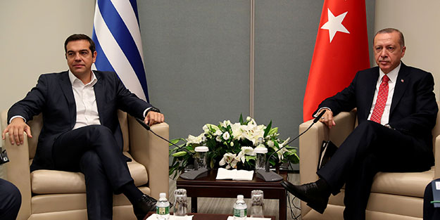 Başkan Erdoğan Çipras ile görüştü!