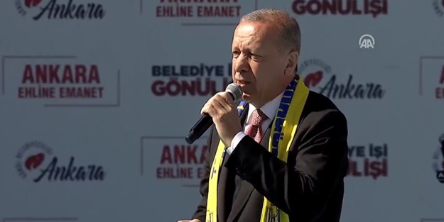 Başkan Erdoğan: 31 Mart'ta bizi tehdit edenlere cevap vereceğiz