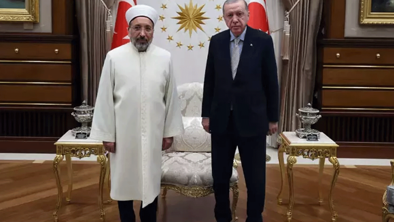 Başkan Erdoğan, Diyanet İşleri Başkanı Safi Arpaguş'u kabul etti