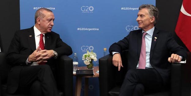 Başkan Erdoğan, G20'de Macri ile görüştü