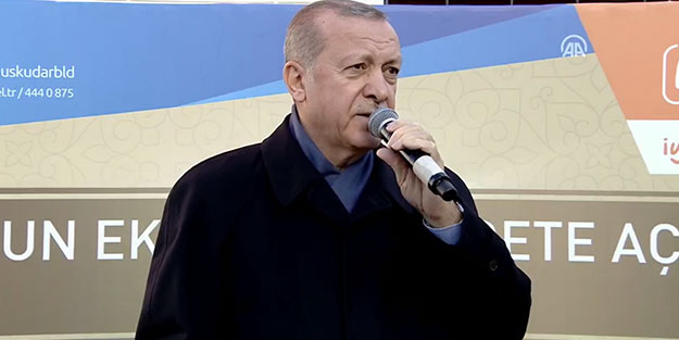 Başkan Erdoğan Hacı Harun Ekşi Camii'nin açılışında konuştu