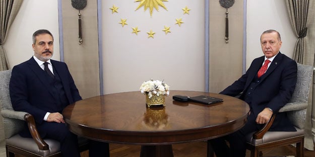 Başkan Erdoğan Hakan Fidan'ı kabul etti