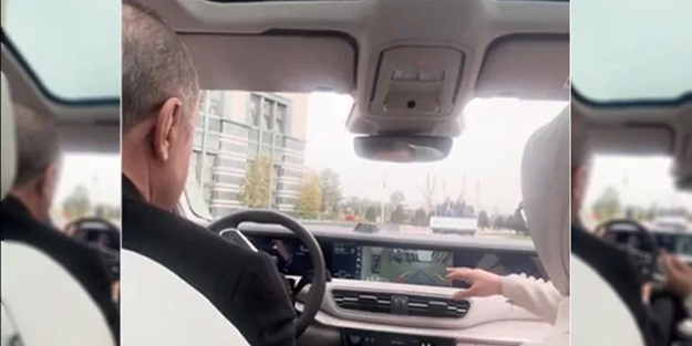 Başkan Erdoğan hanımı kızdırdı :) 'Araba benim ona göre'