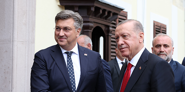 Başkan Erdoğan, Hırvatistan'da onuruna verilen yemeğe katıldı