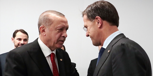 Erdoğan, Rutte ile görüştü