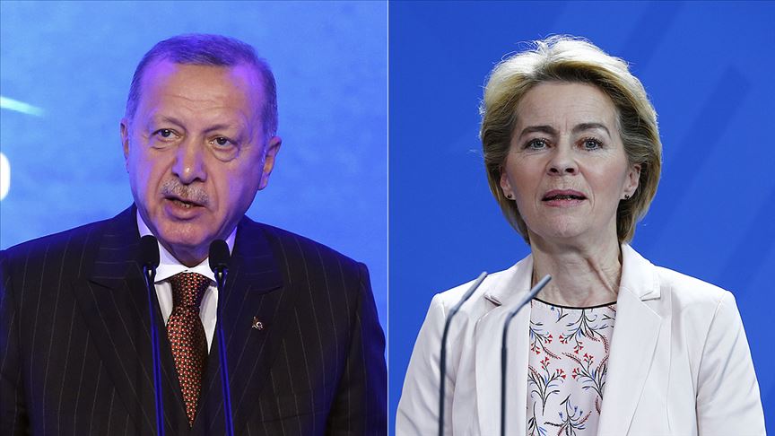 Başkan Erdoğan ile AB Komisyonu Başkanı von der Leyen görüştü
