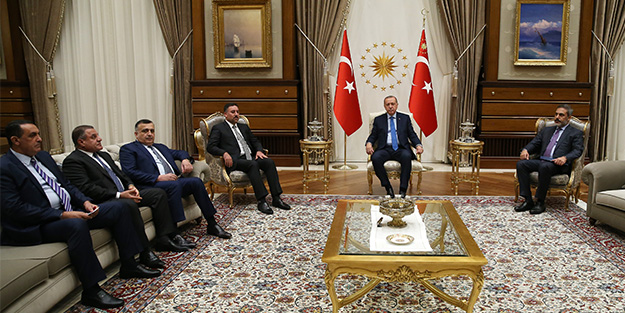 Başkan Erdoğan Irak siyasi liderlerini kabul etti