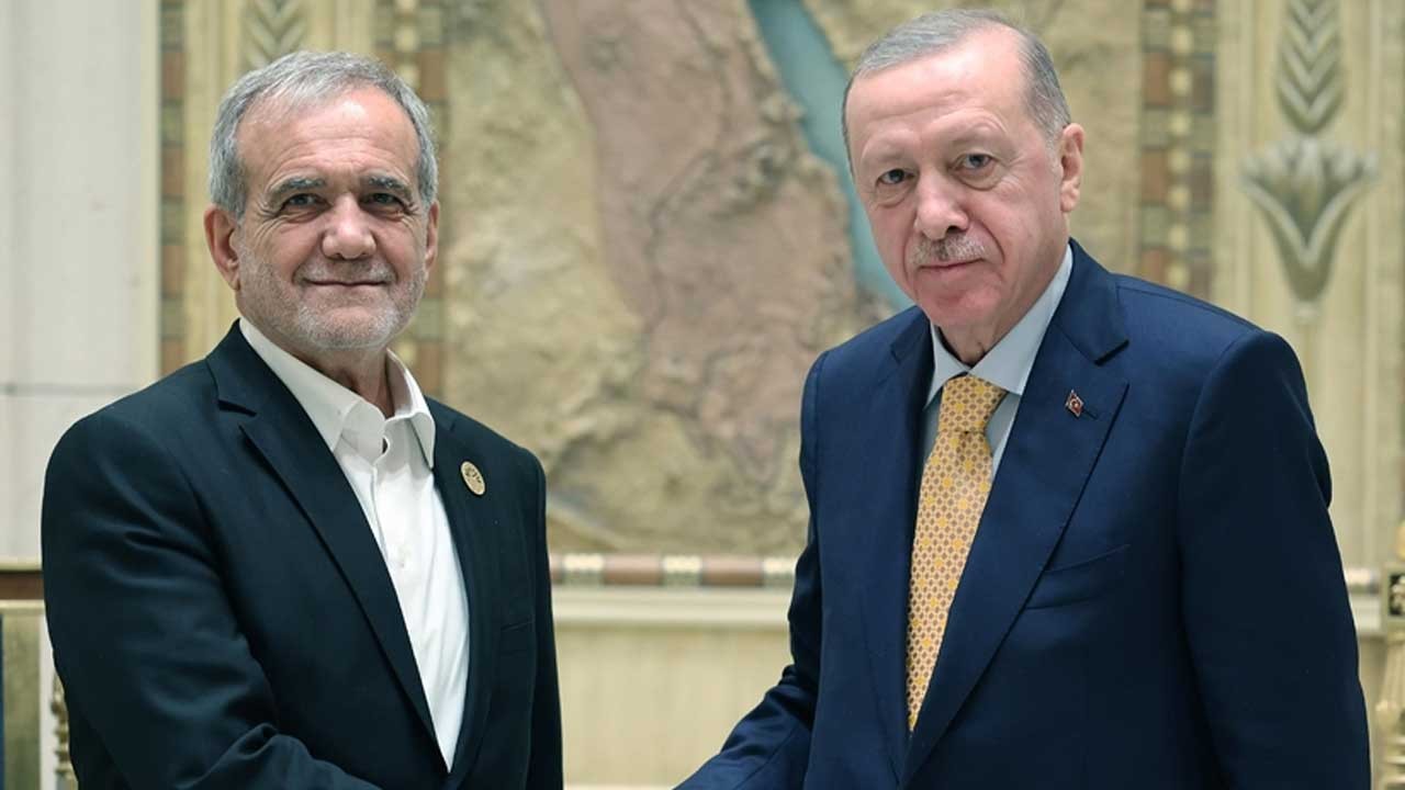 Başkan Erdoğan, İran lideri Pezeşkiyan ile görüştü