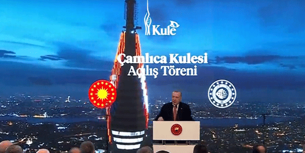 Başkan Erdoğan İstanbul'un yeni simgesini hizmete açtı