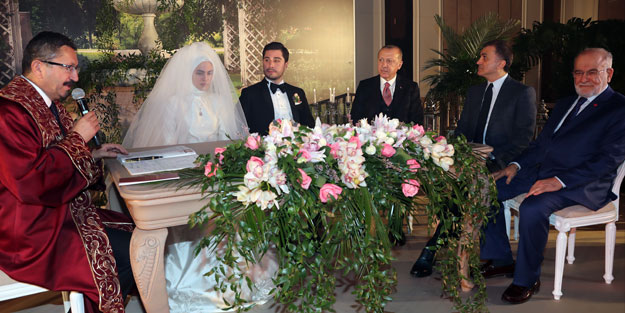 Başkan Erdoğan nikah şahidi oldu