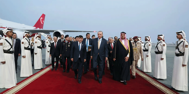 Başkan Erdoğan Katar'da