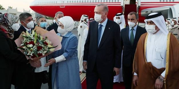 Başkan Erdoğan Katar'dan ayrıldı