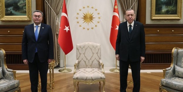 Başkan Erdoğan, Kazakistan Başbakan Yardımcısı Tileuberdi'yi kabul etti