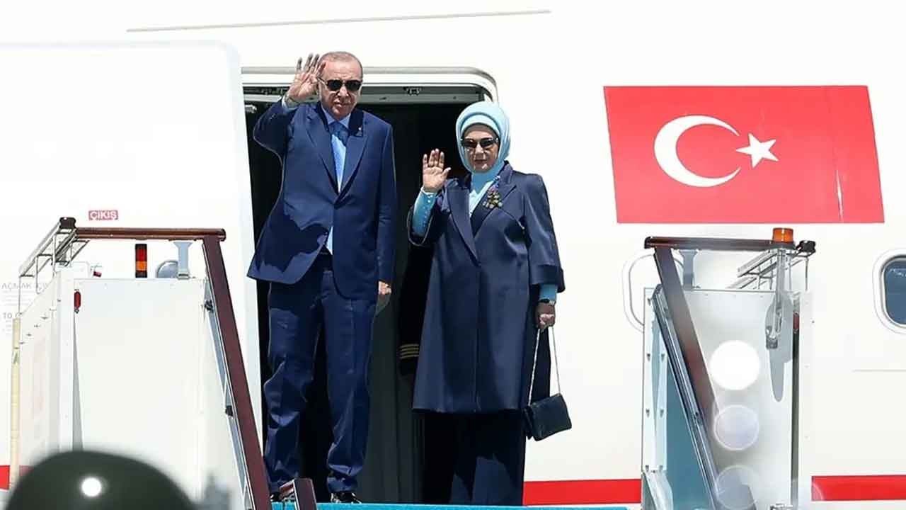 Başkan Kazakistan'dan ayrıldı