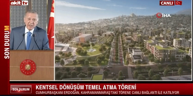Başkan Erdoğan Kentsel Dönüşümde Temel Atma Töreni'nde konuştu