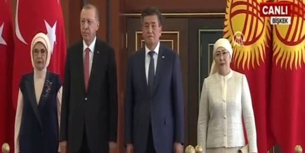 Başkan Erdoğan Kırgızistan'da