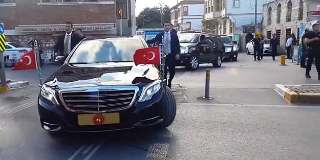 Başkan Erdoğan Mabeyn'den ayrıldı