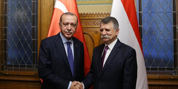 Erdoğan Macar Meclis Başkanıyla görüştü