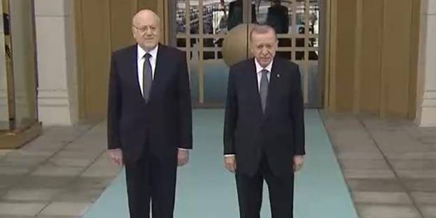 Başkan Erdoğan Mikati'yi kabul etti