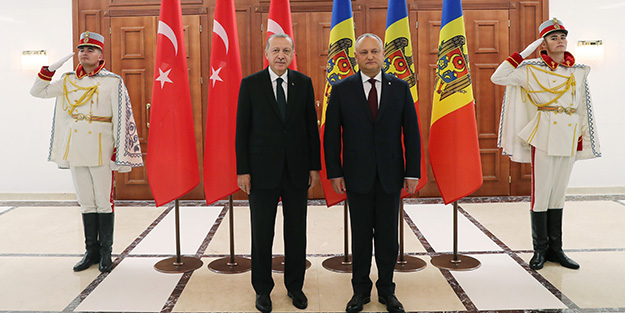 Başkan Erdoğan Moldova'da!