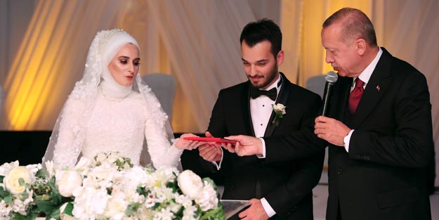 Başkan Erdoğan nikah şahidi oldu