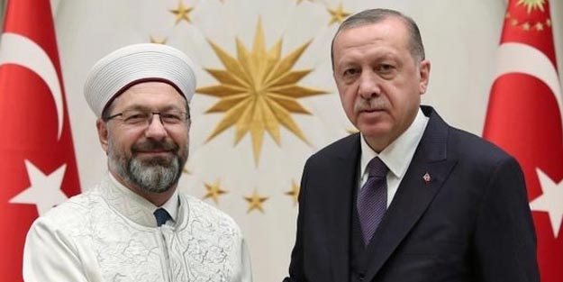 Başkan Erdoğan, Prof. Erbaş ile görüştü