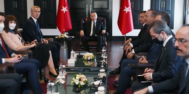 Başkan Erdoğan Stoltenberg'i kabul etti