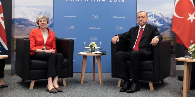 Başkan Erdoğan, Theresa May'i kabul etti
