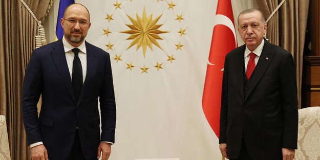 Başkan Erdoğan, Ukrayna Başbakanı Shmyhal'ı kabul etti