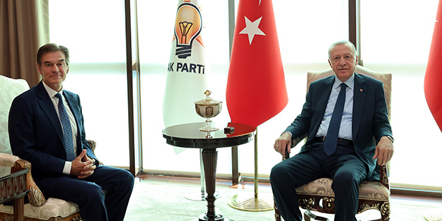 Başkan Erdoğan ünlü cerrah Mehmet Öz'ü kabul etti