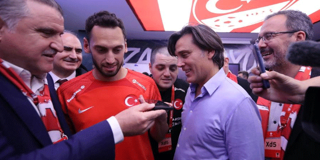 Başkan Erdoğan ve Montella diyaloğu