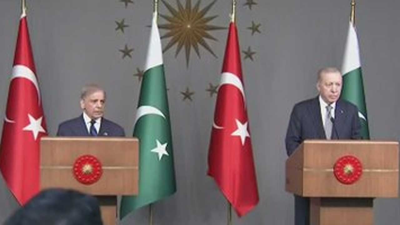 Şerif ile ortak açıklama yapan Başkan Erdoğan: İsrail'e fırsat verilmemeli