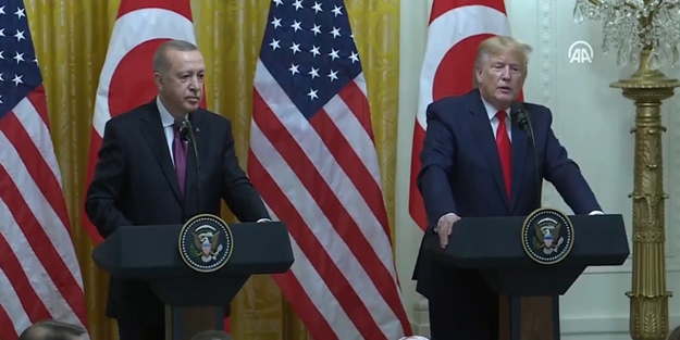 Başkan Erdoğan ve Trump'tan ortak basın toplantısı! 