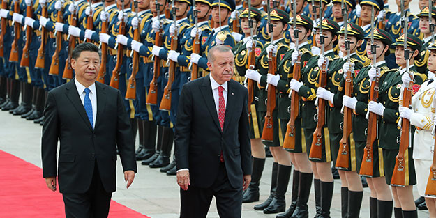 Başkan Erdoğan'a Çin'de resmi karşılama