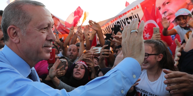 Başkan Erdoğan'a sevgi seli