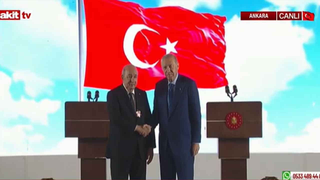 Başkan Erdoğan'dan Tebbun'a devlet nişanı