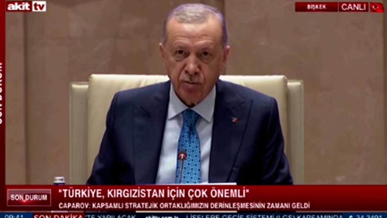 Başkan Erdoğan 5 milyar dolarlık gelişmeyi Kırgızistan'da duyurdu