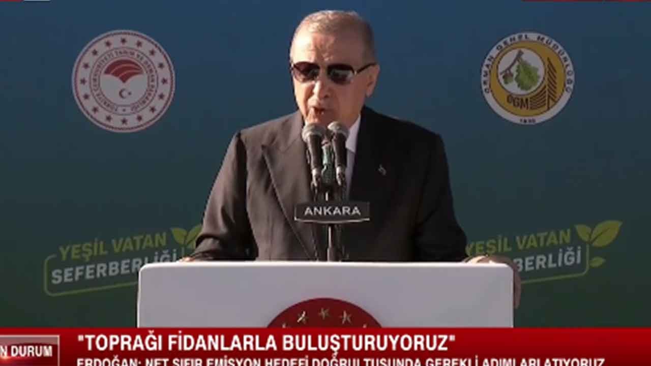 Başkan Erdoğan Milli Ağaçlandırma Günü Programı'nda konuştu