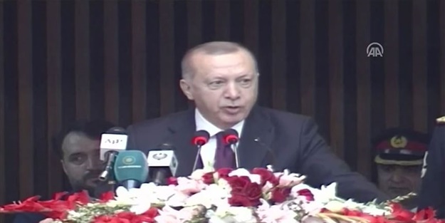 Cumhurbaşkanı Erdoğan'dan Pakistan parlamentosunda tarihi sözler