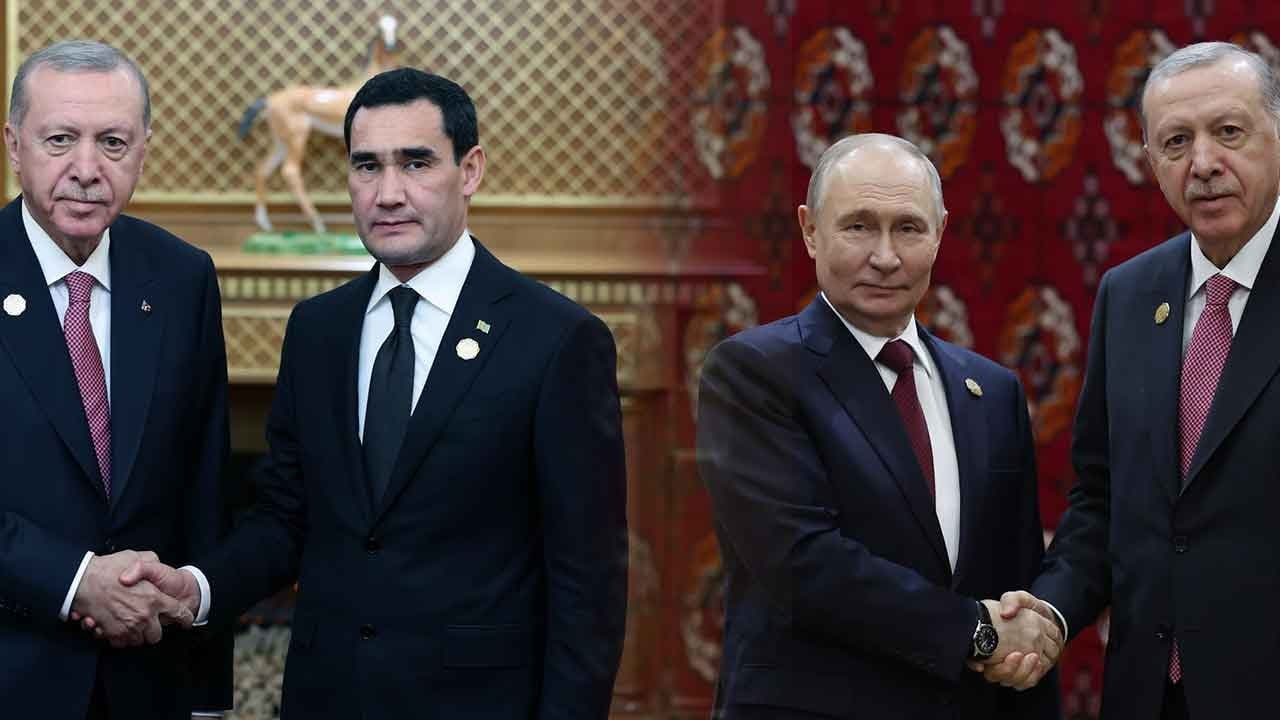 Başkan Erdoğan'dan peş peşe görüşmeler! Önce Türkmenistan şimdi de Rusya