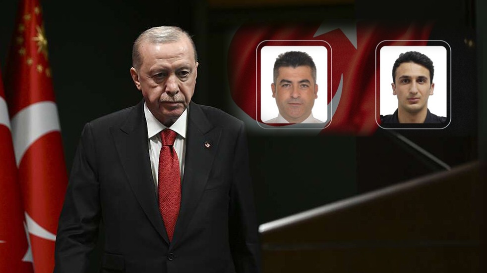 Başkan Erdoğan'dan şehit polisler için başsağlığı mesajı