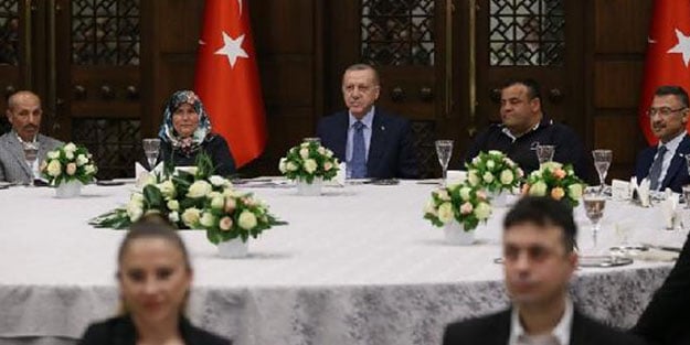 Başkan Erdoğan'ın 1 Mayıs kabulünde dikkat çeken isim